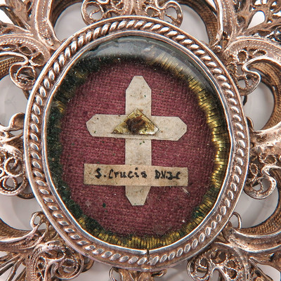 Reliquary - Relic True Cross  en Filigrain silver,