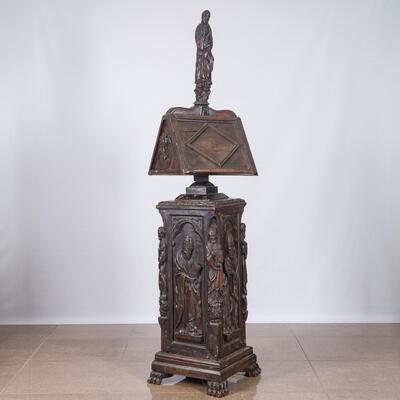 Lectern Expected ! style Renaissance en Hand - Carved Wood , Brittany - France 17 th century