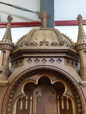 Exceptional Altar  style Romanesque - Style en Oak wood, France