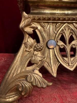 Tabor style Romanesque - Style en Bronze Gilt / Glass, France 19 th century ( Anno 1885 )
