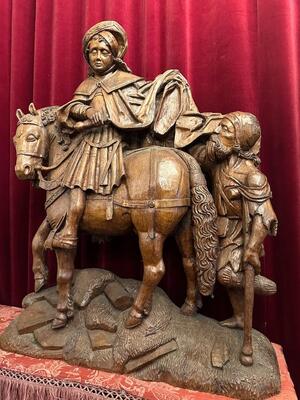 1  Saint Martin Sculpture Signed : J.H.L. Van Ree