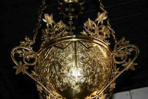 Sanctuary Lamp en Brass / Bronze, FRANCE 19 th century