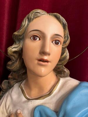 St. Mary Statue  en Plaster, Olot - Spain 19 th century