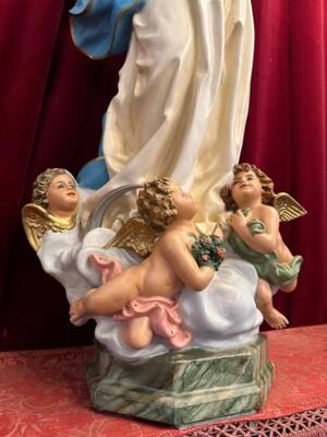 St. Mary Statue  en Plaster, Olot - Spain 19 th century