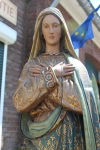 St. Mary Statue en wood polychrome, France 19th century