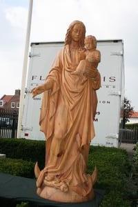 St. Mary Statue en Wood, Dutch 19th century