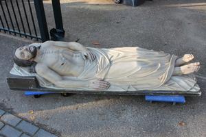 Statue Died Christ en wood polychrome, Vienna 19th century