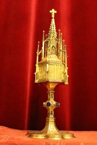 Stunning Ciborium. Need To Be Cleaned ! en Full silver, Dutch anno 1876 19th century
