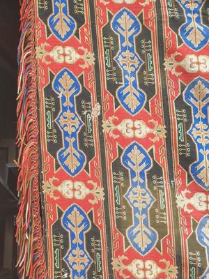 Stunning Fully Hand - Embroidered Drape To Cover Monastery - Work en Fabrics / Embroidery, Belgium  19 th century ( Anno 1895 )