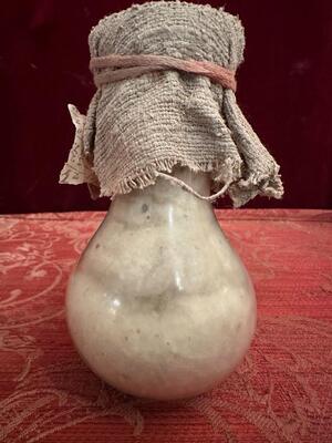 Very Rare Glass-Bulb-Reliquary Ex Ossibus St. Francis De Sales en Glass / Originaly Sealed / Fabrics, Italy  18 th century ( Anno 1790 )