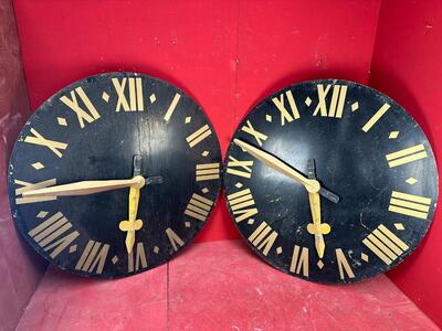 2  Clock Faces Church Tower