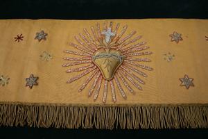 Pair Of Canopy - Parts en hand embroidered, belgium 19 th century