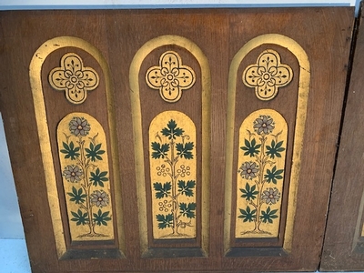 Panels en Oak wood, Belgium 19 th century