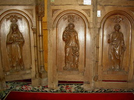 Panels : Believe, Hope, Faith. en hand-carved wood , France 18 th century