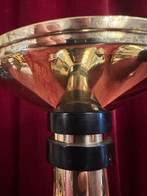 4 art - deco Matching Candle Holders Height Without Pin.