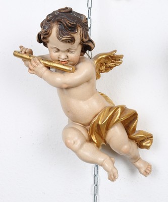 Angels  style Baroque - Style en Wood Polychrome , Southern Germany 20th Century