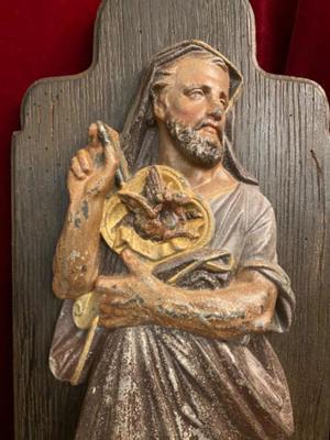 Evangelists  en Cast - Iron / Wood, France 19 th century ( Anno 1865 )