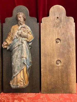 Evangelists  en Cast - Iron / Wood, France 19 th century ( Anno 1865 )