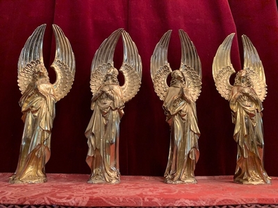 Angels style Gothic - style en Bronze / Gilt, France 19th century ( anno 1890 )