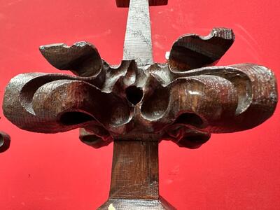 Architectural Ornaments style Gothic - Style en Wood Oak, Belgium  19 th century ( Anno 1865 )