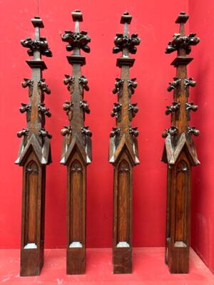 Architectural Ornaments style Gothic - Style en Wood Oak, Belgium  19 th century ( Anno 1865 )