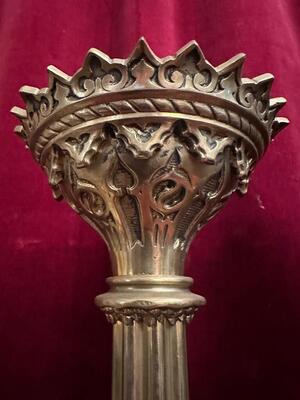 4 Gothic - style Matching Candle Sticks Height Without Pin.