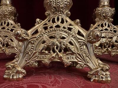 4  Matching Candle Sticks Height Without Pin.