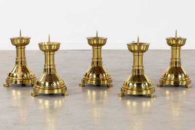 Candle Holders Expected ! style art - deco en Bronze, Belgium  20 th century ( Anno 1930 )