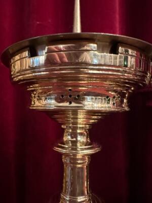 6 Gothic - Style Matching Candle Sticks Height Without Pin.