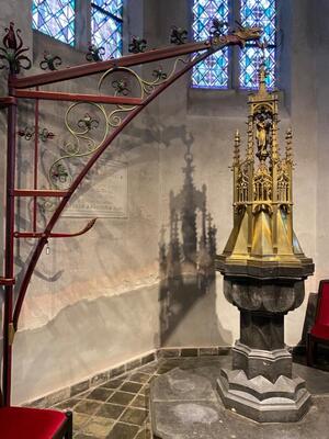 Fluminalis Removing A Capital And Monumental Baptismal Font From A Church In The Netherlands  (2022) . All Operations Under Own Management. style Gothic - Style FROM THE ST. ANTHONY ABBOT-CHURCH AT LOO – NETHERLANDS. 19 th century
