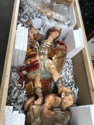 Packing Process For Florida U.S.A. 2017 en hand-carved wood polychrome, 20th century