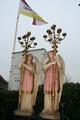 Angels en plaster polychrome, Belgium