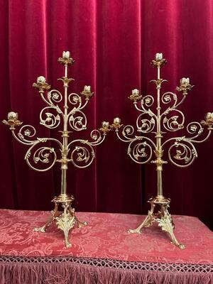 Pair Classical Candle Holders
