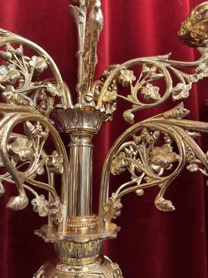 Pair Classicistic Candle Holders