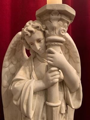Angel style Gothic - style en Composite Stone , France 19th century
