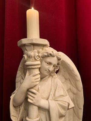Angel style Gothic - style en Composite Stone , France 19th century