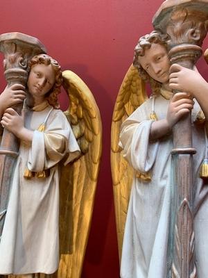 Angels style Gothic - style en Composite Stone , Belgium 20th century