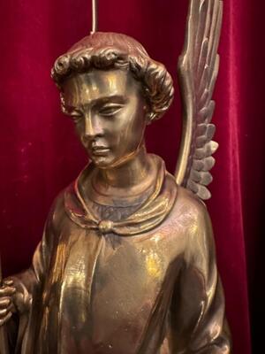 Angels  style Gothic - Style en Bronze, Belgium  19 th century ( Anno 1865 )