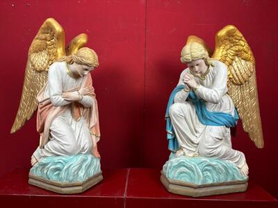 Angels style Gothic - Style en Composite Stone, Belgium  19 th century