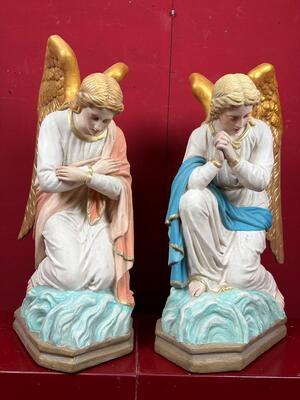 Angels style Gothic - Style en Composite Stone, Belgium  19 th century