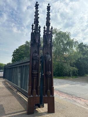 Architectural Ornaments style Gothic - Style en Oak wood, Belgium  19 th century ( Anno 1865 )