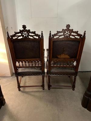 Arm - Chairs  style Gothic - style France 19 th century