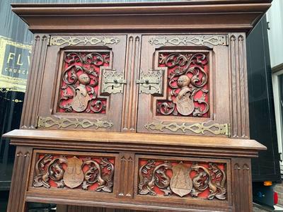 Cabinets style Gothic - Style en Wood, BELGIUM 19 th century
