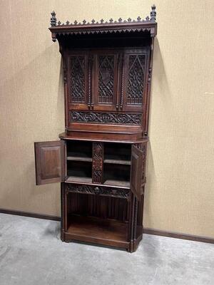 Cabinets Expected ! style Gothic - Style en Wood, France 19 th century