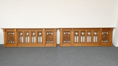Communion Rails Expected ! style Gothic - Style en Oak, Belgium  19 th century