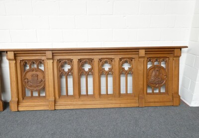 Communion Rails Expected ! style Gothic - Style en Oak, Belgium  19 th century