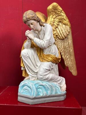 Kneeling Angels style Gothic - Style en Composite Stone, Belgium  19 th century
