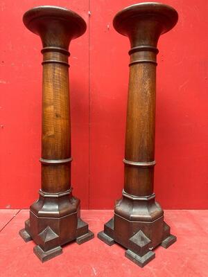 Pair Gothic - Style Matching Stands