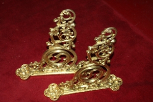 Wall Brackets style Gothic - style en bronze, France 19th century