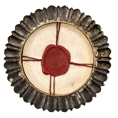 Reliquary - Relics  12 Apostles & Relic Of The True Cross / Ex Velo Bmv / Ex Pallio St. Joseph  en Silver / Glass / Originally Sealed, Belgium  19 th century